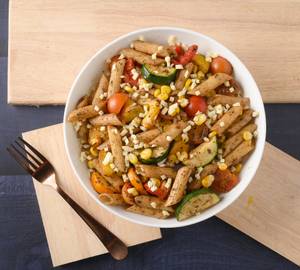 Grilled Zucchini with Pasta Salad