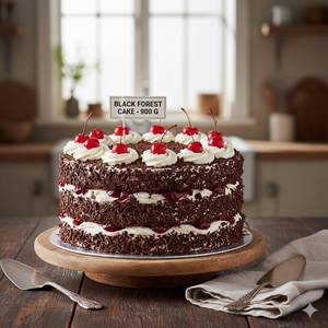 Black Forest Eggless Bakery Cake 1 pound [ 450 Grams ]