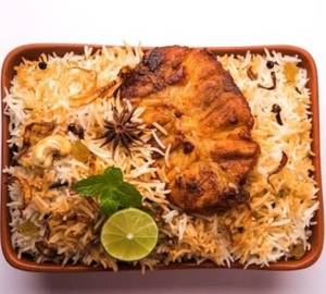 Fish biryani