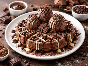 Triple Chocolate Waffle
