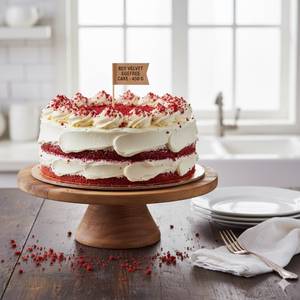 Red Velvet Eggless Bakery Cake 1 pound [ 450 Grams ]