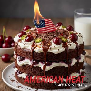 American Heat + Black Forest Cake    