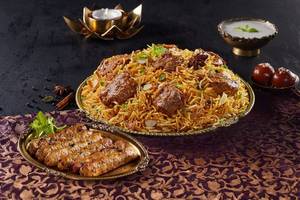 Hyderabadi Non-Veg Biryani & Kebabs Combo (Serves 2)