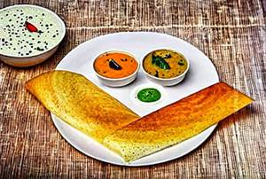 Sweet corn baby corn dosa