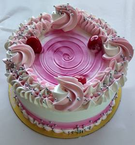 Eggless - Strawberry Cake  - 500 GM