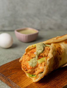Calcutta Chicken Egg Kathi Roll