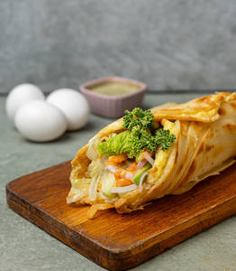 Triple Egg Kathi Roll