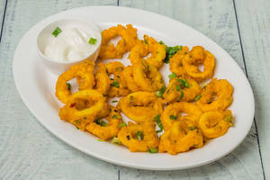 Golden Fried Squids