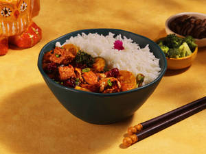Stir Fried Tofu & Vegetables In Malar Sauce Rice Bowl