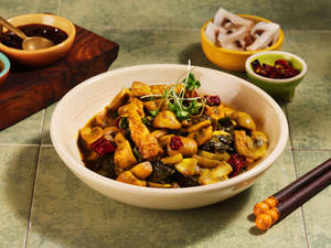 Stir Fry Tofu Roselle & Mushroom