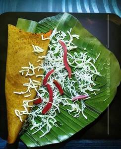 Palak paneer cheese dosa