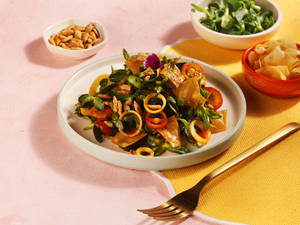 Sunflower Leaves & Crispy Wheat Flakes Salad