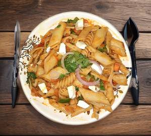 Red Sauce Paneer Pasta