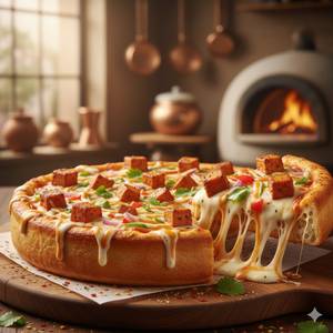 Cheese Burst Tandoori Paneer Pizza