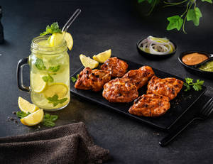 Grilled Tandoori Chicken Boneless + Lemonade