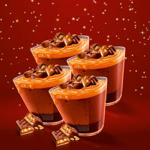 Snickers Choco Mousse Cake Festive