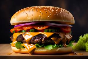 Extra Long Chilli Chicken Burger