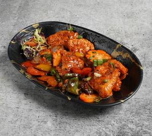 Chicken In Oyster Sauce - Dry/ Gravy [10 Pieces]