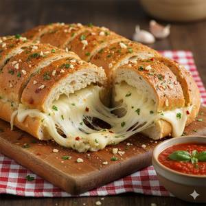 Cheese Stuffed Garlic Bread