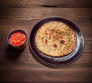 Aloo Palak Pyaaz Paratha