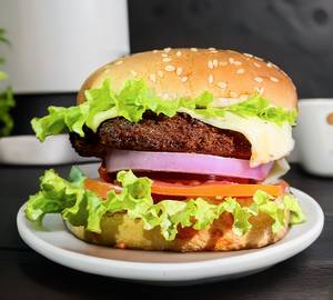 Grilled chicken cheese burger