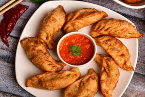 Veg butter fried momo