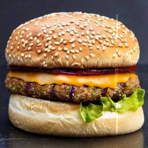 Exotic crusty veg burger