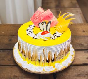 Pineapple cake. Eggless 