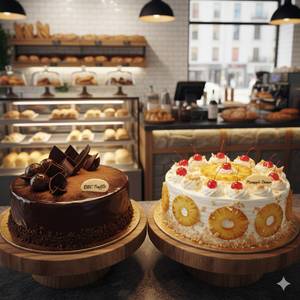 DBC Truffle Cake + Pineapple Cake