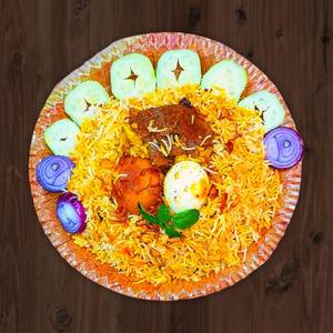 Mutton biryani parcel with egg