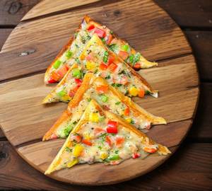 Open veg cheese tosties