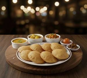 Puri sabji thali