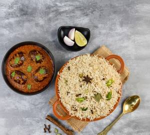 Bagara Rice with Gutti Vankaya
