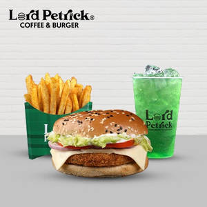Rock Star Burger + Regular Fries + Regular Drink