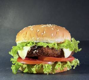Aloo tikki cheese burger