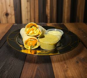 Tandoori paneer shawarma