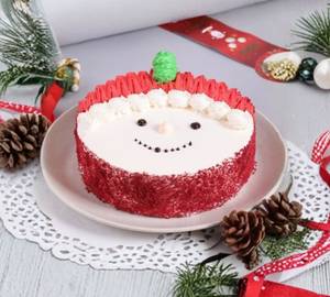 Red Velvet Santa Cake
