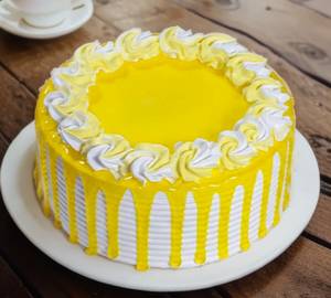Eggless Cute Pineapple Cake