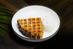 Snowy Vanilla Dream Waffle