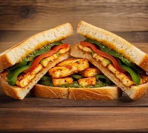 Paneer schezwan sandwich