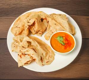 Dal Fry with 3 butter chapati