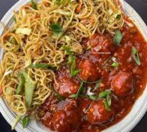 Manchurian Veg Noodles Combo