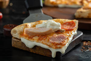 Sourdough CheeseBlast All Meat Pizza with Burrata