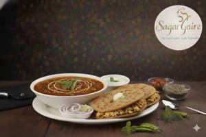 Paneer Paratha(2pcs) With Curd & Chole