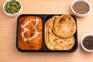 Chicken Tikka Masala Lachha Paratha (2 Pcs) Bowl