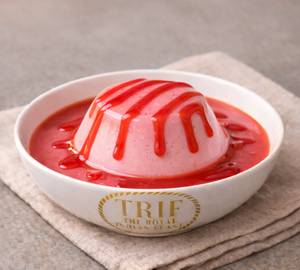 Strawberry Caramel Custard