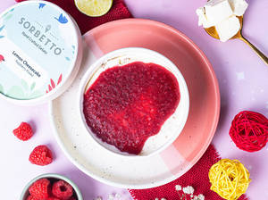 Lemon Cheesecake Raspberry Kissed Gelato Tub (250ml)