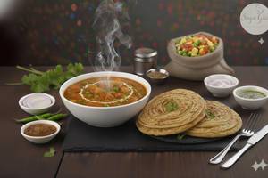 Mix veg with 2 Lachha paratha