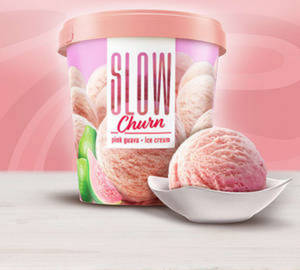 Slow Churn Pink Guava Ice Cream [500 Ml]