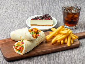 Paneer Tikka Wrap Meal